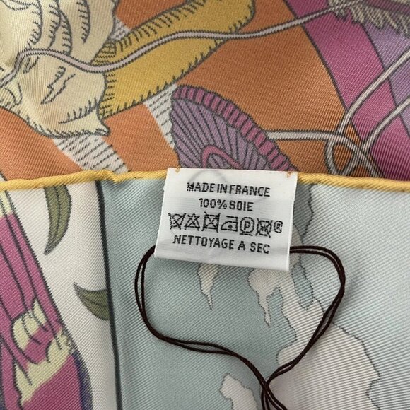 HERMES Maxi Twilly Cut Multicolor Scarf 492-071225 - Picture 6 of 6